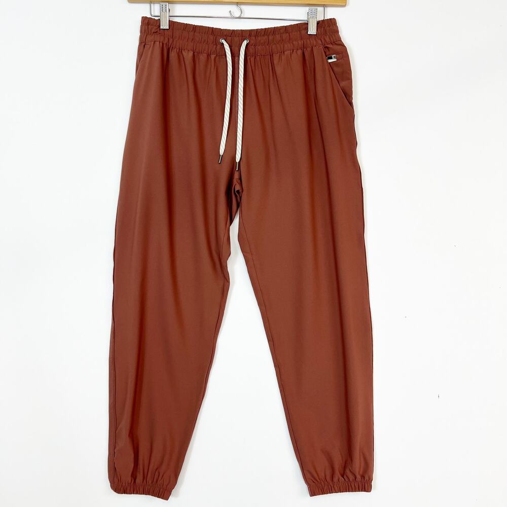 Vuori Women's Wide Leg Pants in Rust - Picture 2 of 14